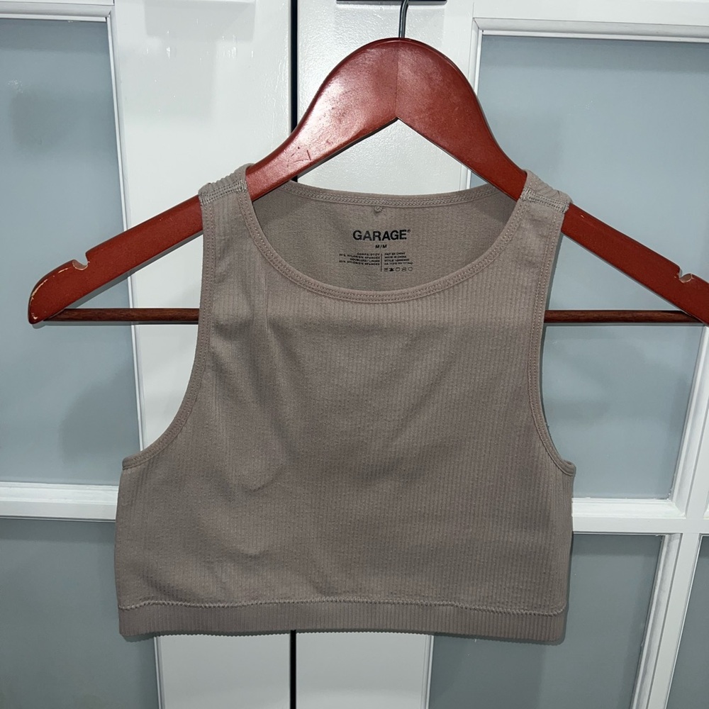 Garage seamless ribbed tank top